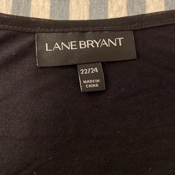 Lane Bryant Black short-sleeved blouse 22/24 - Picture 5 of 8